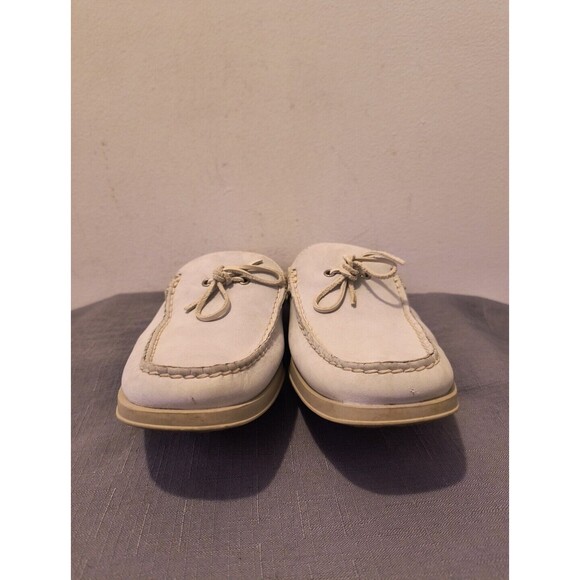 TOMMY BAHAMA Women's 9 M Blue Chamois Leather Slip-On Style Mule Slide - Picture 7 of 9